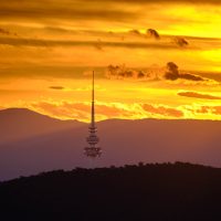 Telstra Tower Sunset